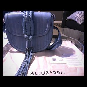 Altuzzara Ghianda Knott Blue Eel Leather Exotic,